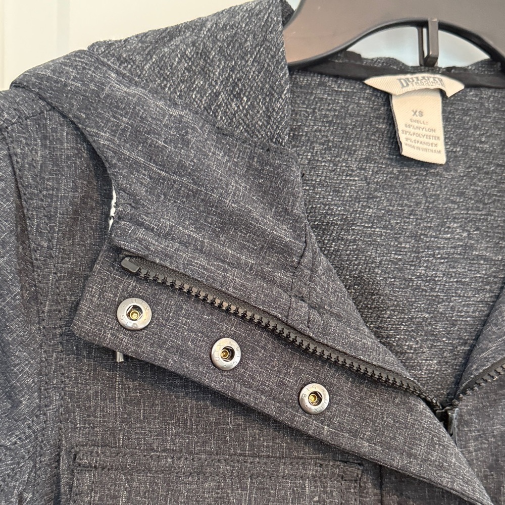 Duluth Trading Co Dark Gray Utility Jacket with Hood - Picture 6 of 8